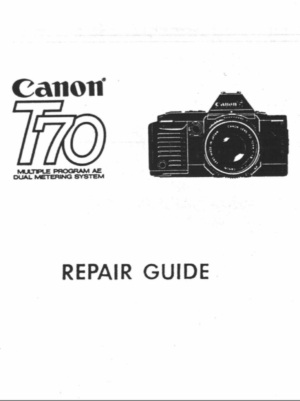 Service manual Canon T70