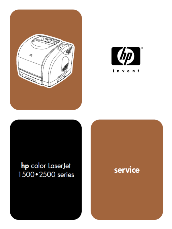 Service manual HP Color LaserJet 1500 Color LaserJet 2500 Series
