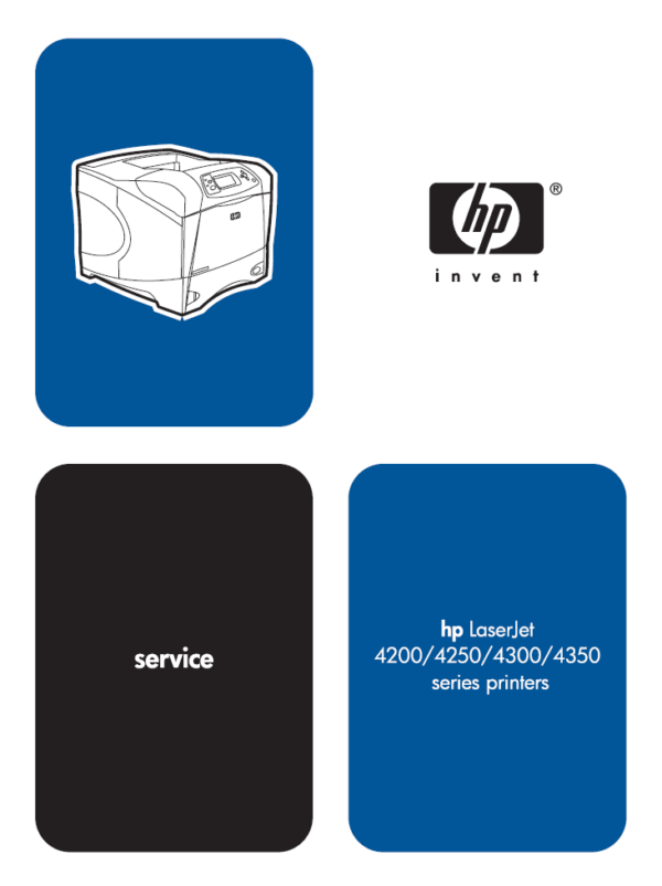 Service manual HP LaserJet 4200, 4250, 4300, 4350