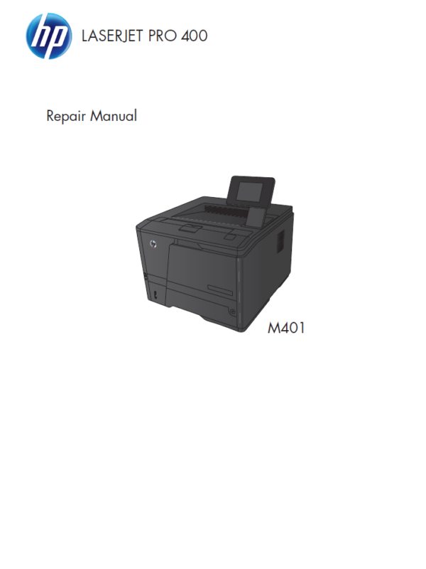 Service manual HP LASERJET PRO 400 M401a, M401n, M401d M401dn M401dw