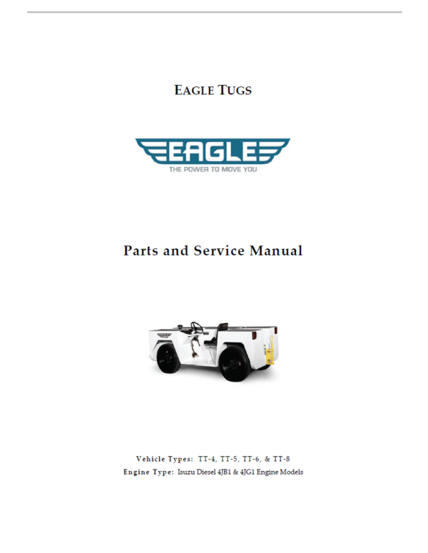 Service and parts manual Isuzu Diesel 4JB1, 4JG1 TT‐4, TT‐5, TT‐6, TT‐8