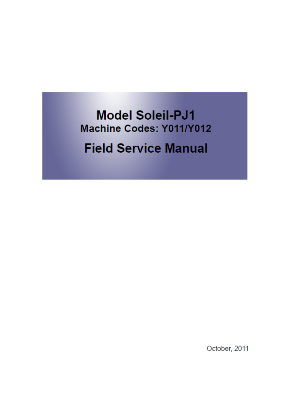 Service manual Ricoh PJ WX4130, PJ WX4130N