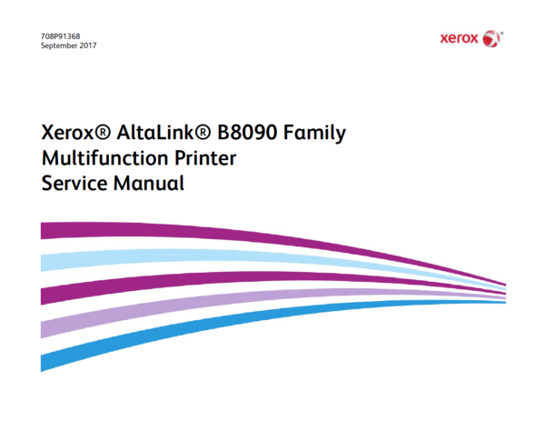 Service manual Xerox AltaLink B8090 Family Multifunction Printer