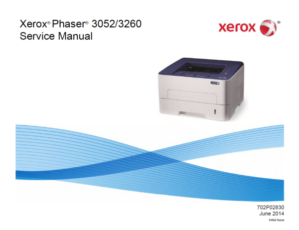 Service manual Xerox Phaser 3052 3260