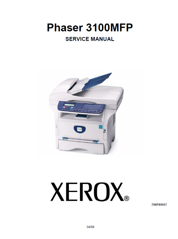 Service manual xerox Phaser 3100MFP