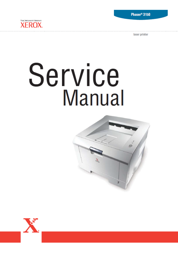 Service manual xerox Phaser 3150 Laser Printer
