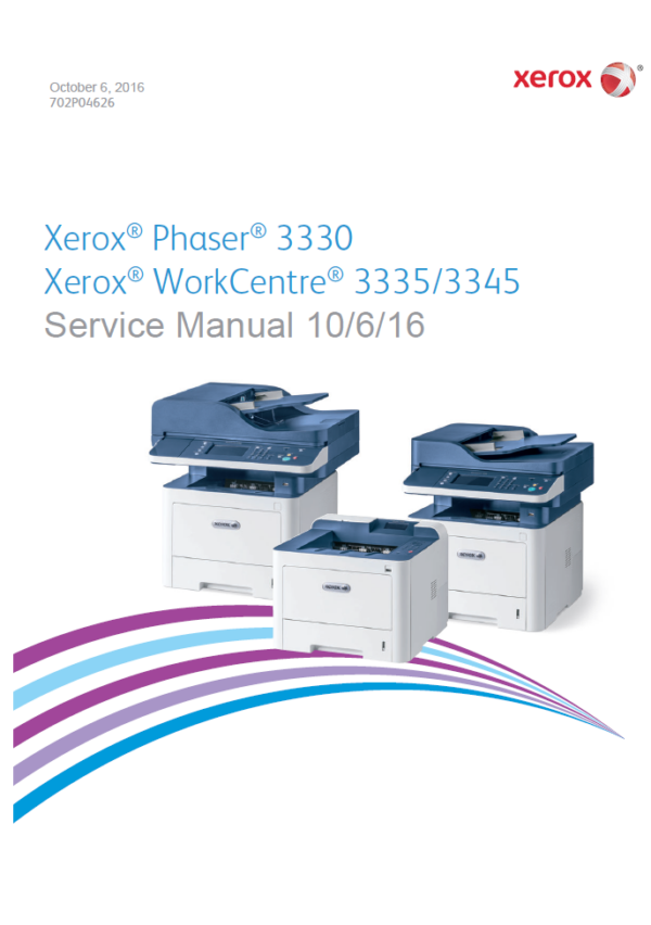 Service manual Xerox Phaser 3330 Xerox WorkCentre 3335 3345