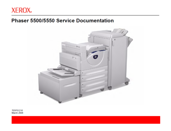 Service manual Xerox Phaser 5500 5550