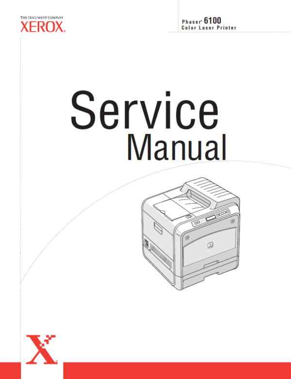 Service manual Xerox Phaser 6100 Color Laser Printer