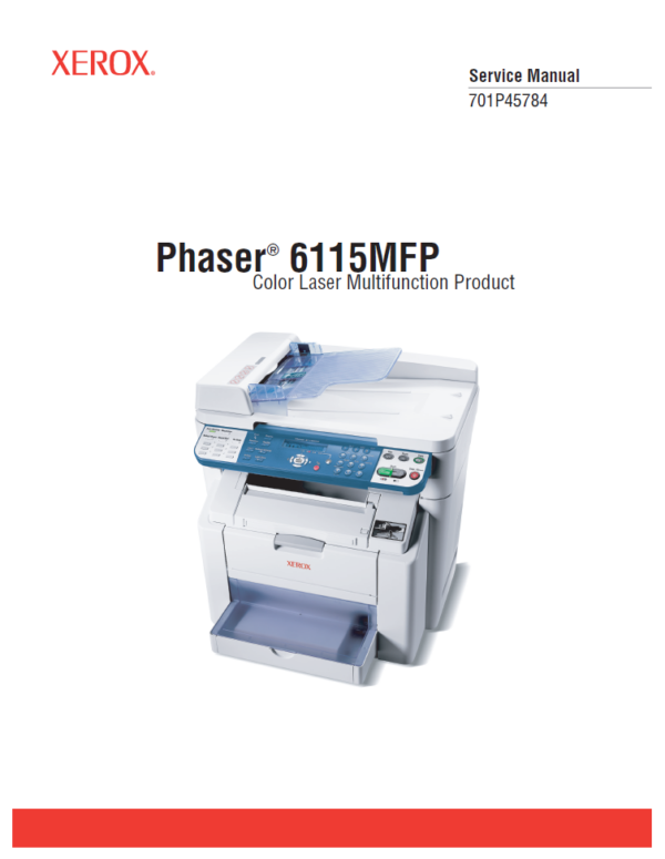 Service manual Xerox Phaser 6115 MFP Color Laser Multifunction Product
