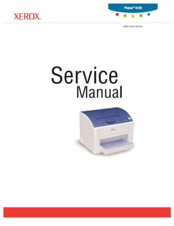 Service manual Xerox Phaser 6120 Color Laser Printer