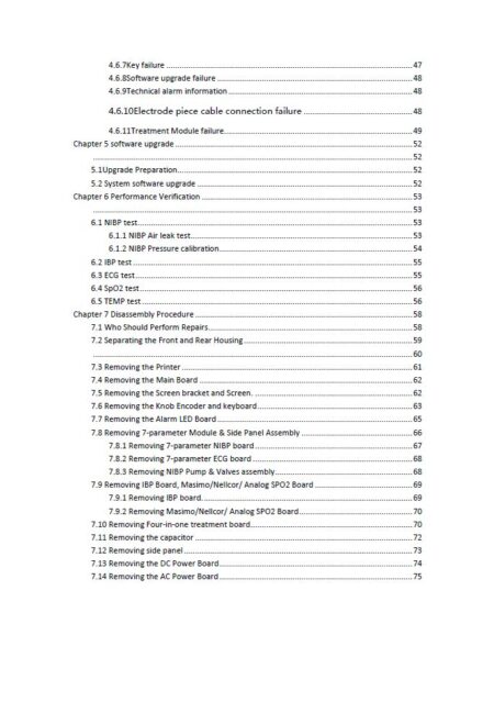 Service manual Comen Defibrillation Monitor S8