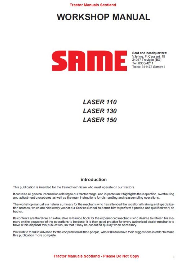 Service Manual Same Laser 110 130 150
