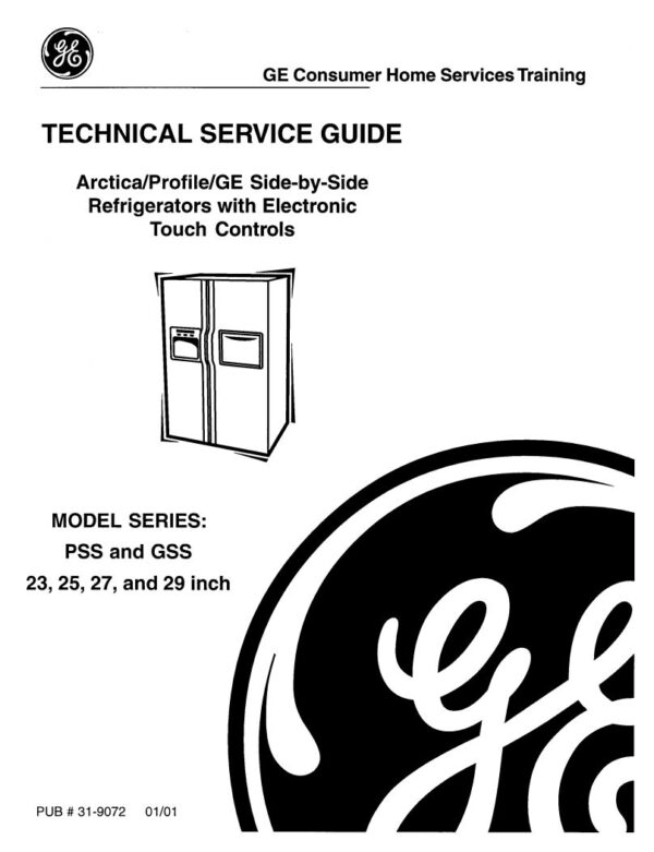 Service manual GE PSC21MGM, PSI21MGM, PSC23MGM, PSI23MGM