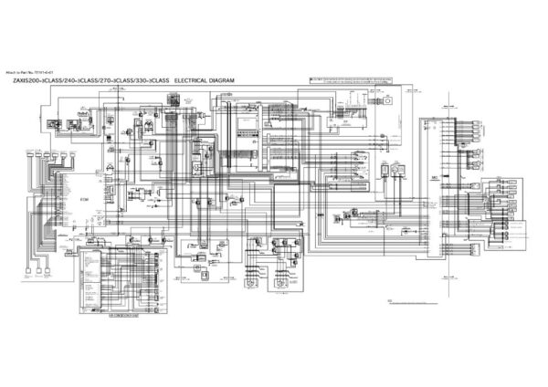Electrical Diagram Hitachi Zaxis 200-3, 225US-3, 225USR-3, 240-3, 270-3, 330-3