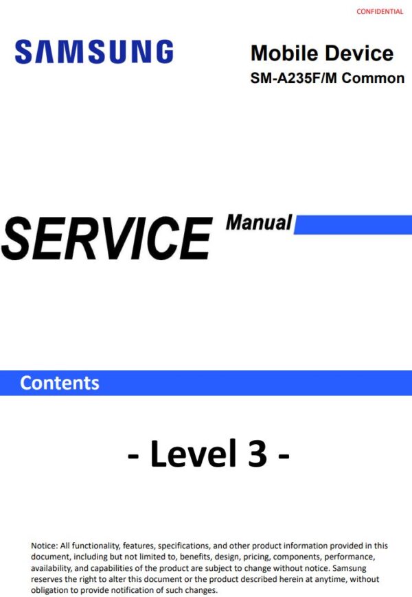 Service manual SAMSUNG Galaxy A23 (SM-A235F)