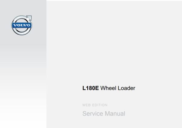 Service manual Volvo L180E Wheel Loader