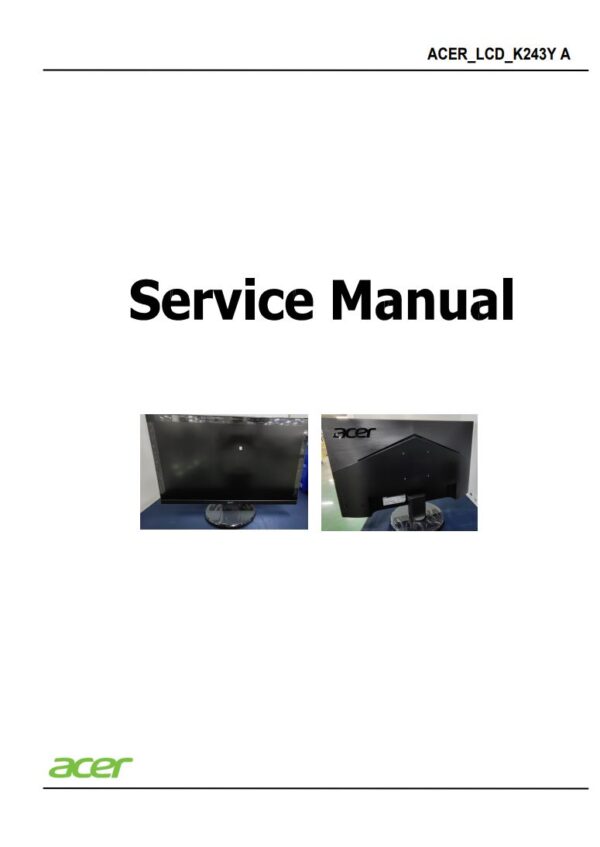 Service manual Acer K243Y A