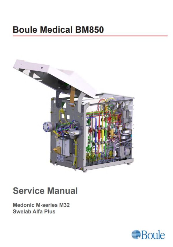 Service manual Medonic M32, Boule Medical BM850
