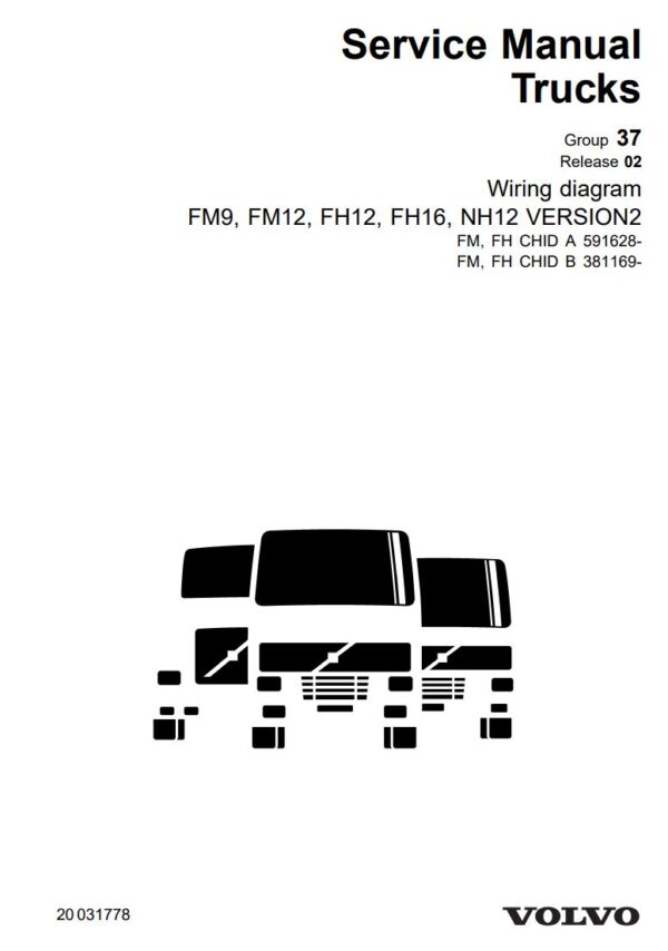Service manual Volvo FM9, FM12, FH12, FH16, NH12 Group 37