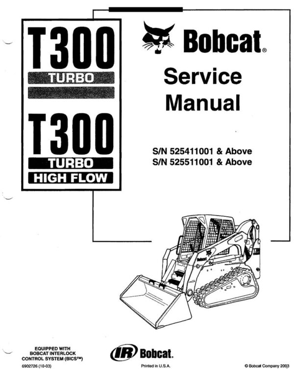 Service manual Bobcat T300 Turbo