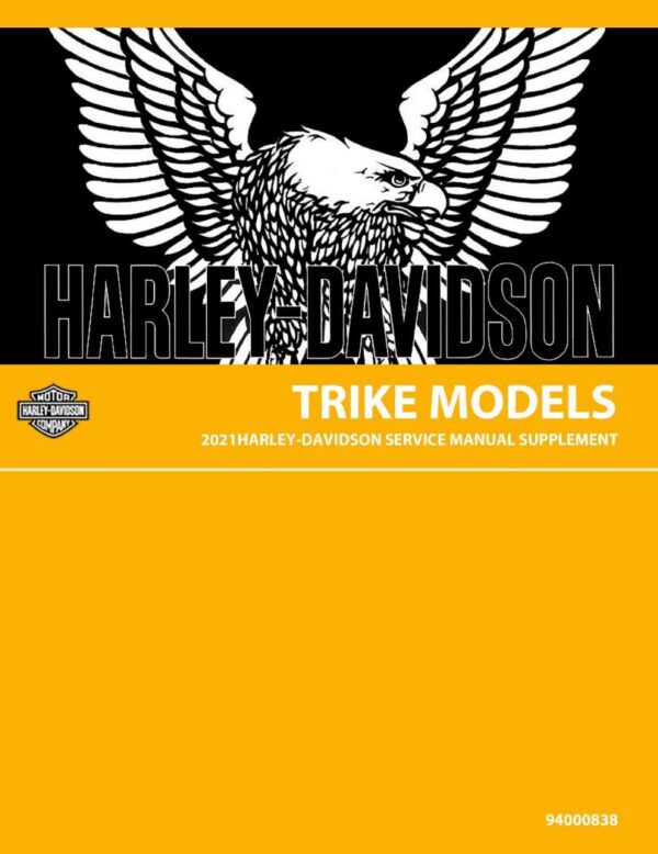 Service Manual 2021 Harley-Davidson Trike Models, Tri Glide Ultra, Freewheeler