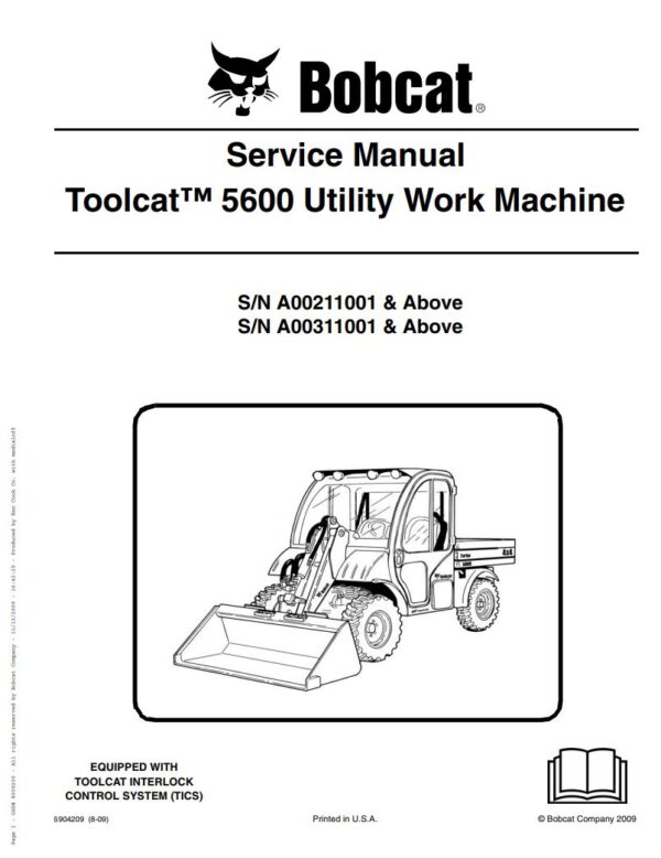 Service manual Bobcat Toolcat 5600