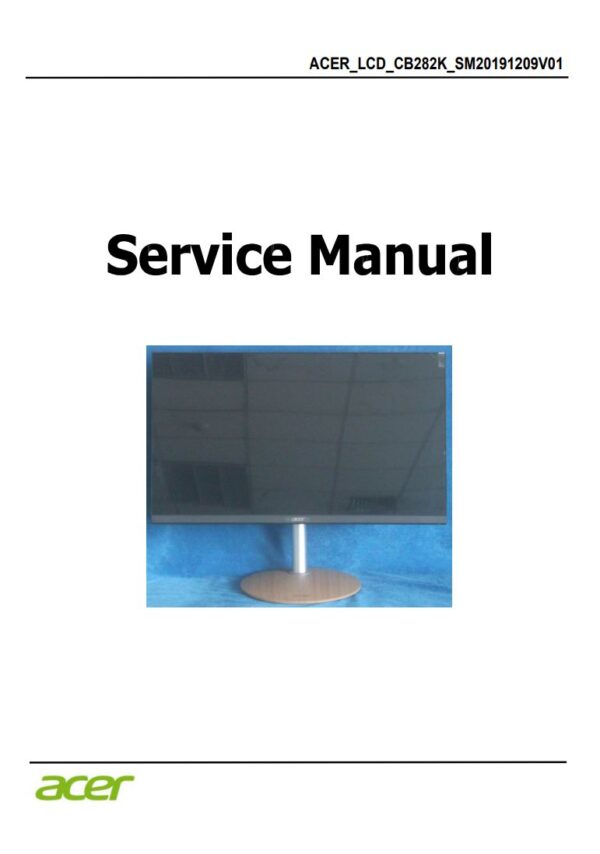 Service manual Acer CB282K (SM20191209V01)