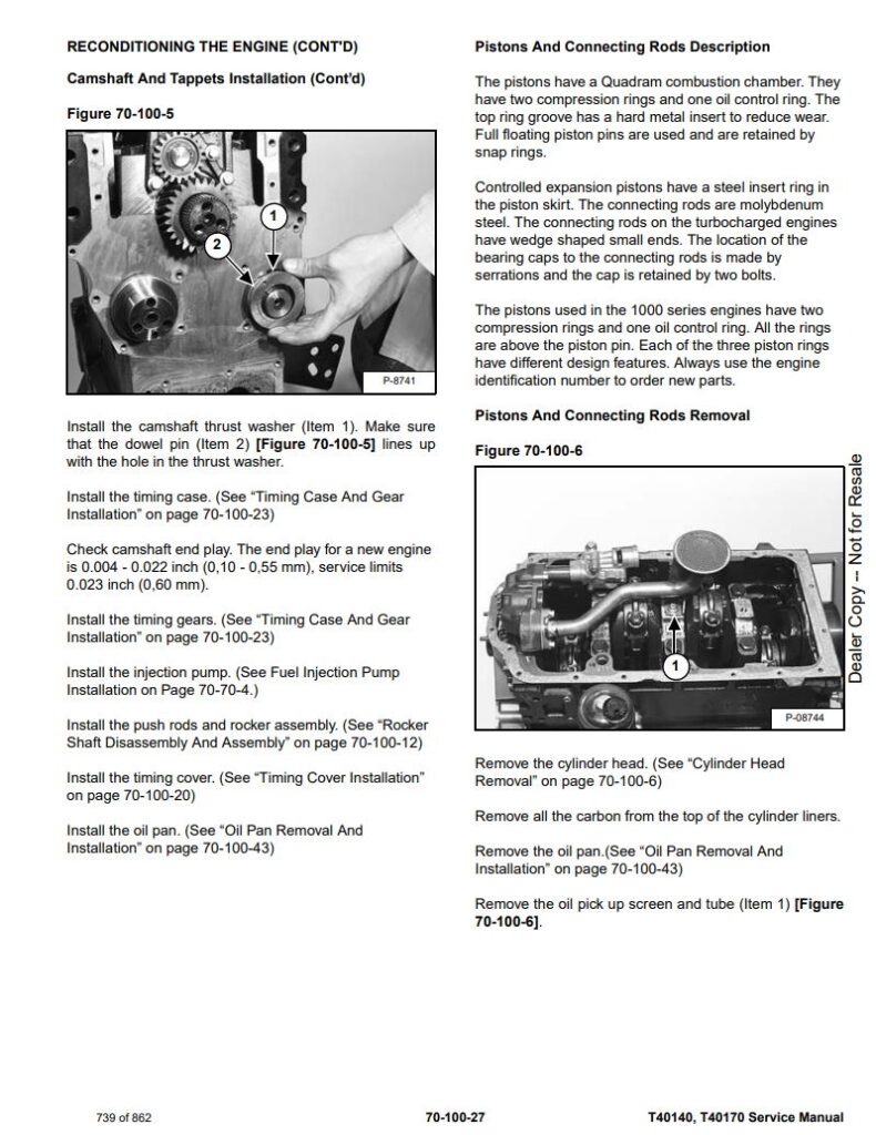 Service manual Bobcat T40140, T40180 Telescopic Handler