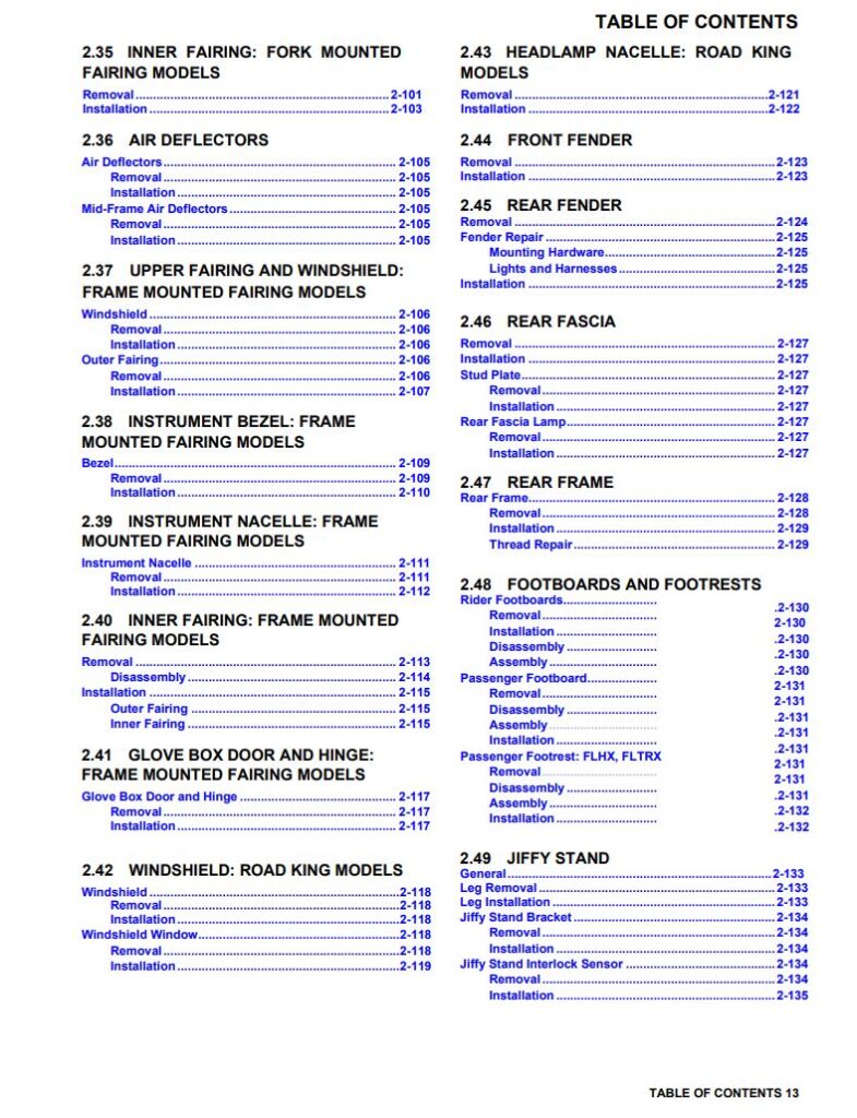 Service manual 2010 Harley Davidson Touring Models Electra Glide Classic Street Glide Road Service manual 2010 Harley Davidson Touring Models Electra Glide Classic Street Glide Road