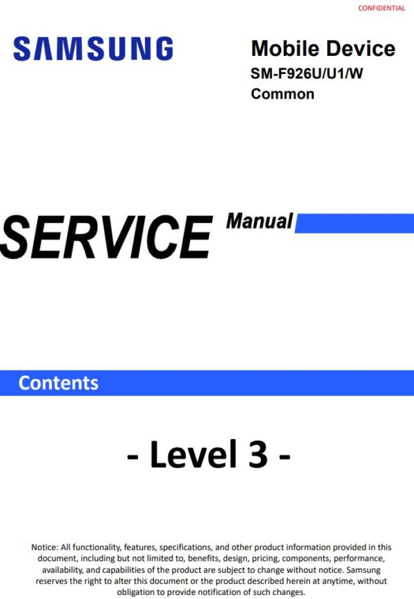 Service manual Samsung Galaxy Z Fold 3 (SM-F926U, SM-F926U1, SM-F926W)