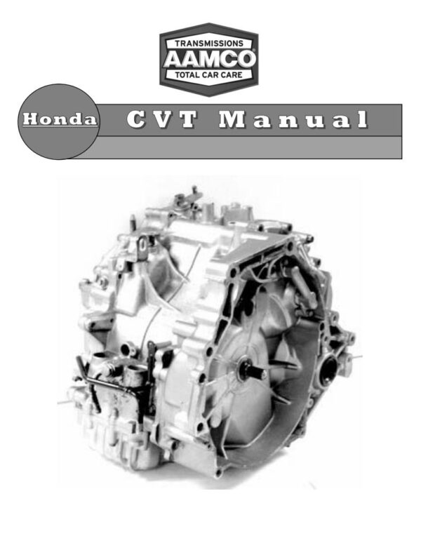 Service manual Honda CVT Transmission