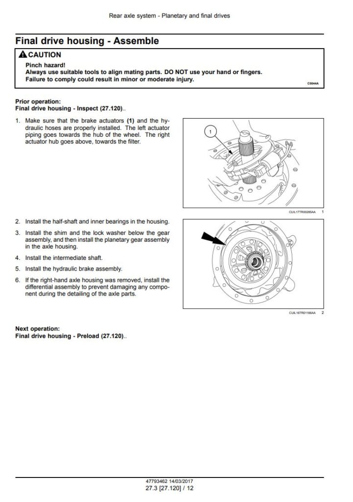 Service manual New Holland 7630, 8030 Tractor