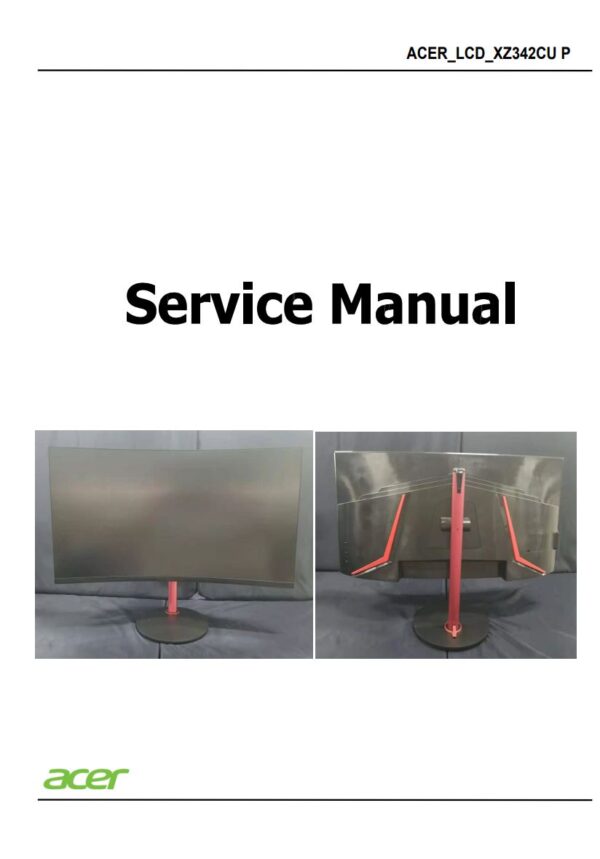 Service manual Acer Nitro (XZ342CU)