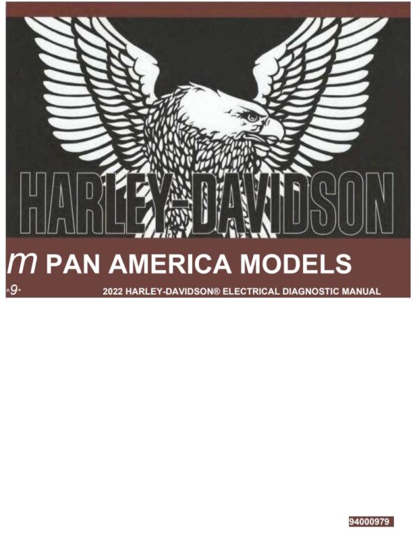 Electrical Diagnostic Manual 2022 Harley-Davidson Pan America Models