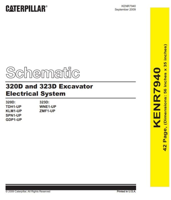Electrical System Manual Caterpillar 320D, 323D Excavator