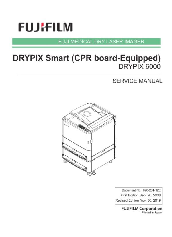 Service manual Fujifilm DRYPIX Smart (CPR board-Equipped) DRYPIX 6000