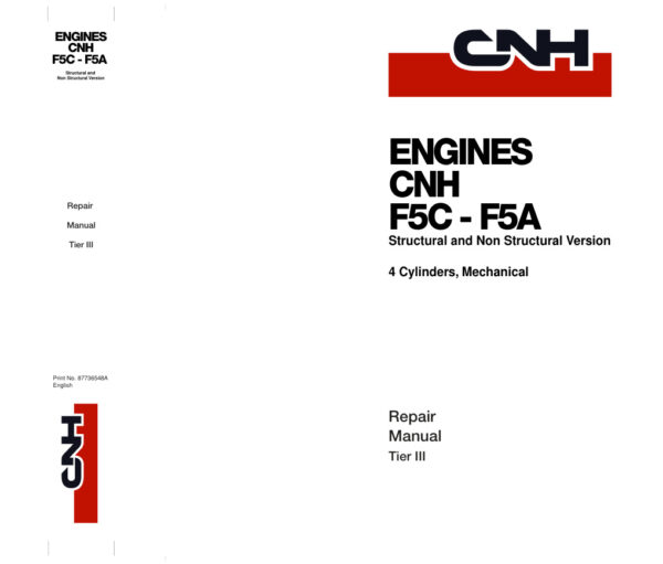 Service manual CNH Engines (F5C – F5A) Tier III