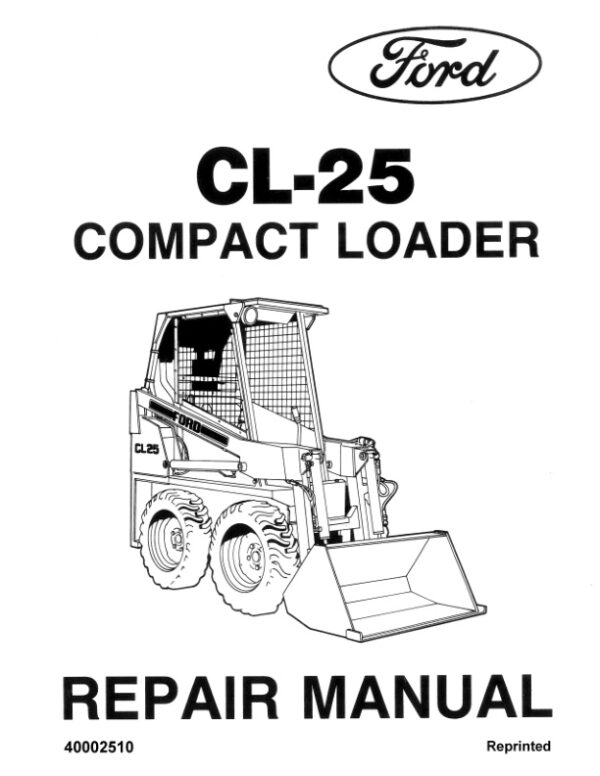 Service manual Ford CL-25 Compact Loader