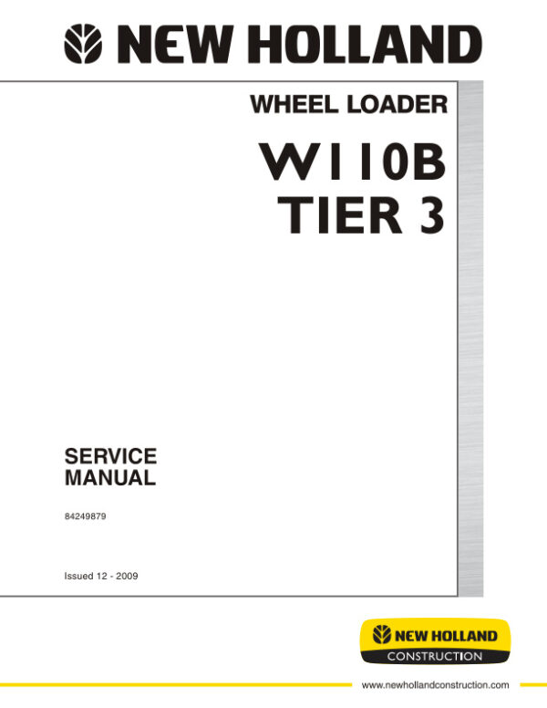 Service manual New Holland W110B (Tier 3) | 84249879