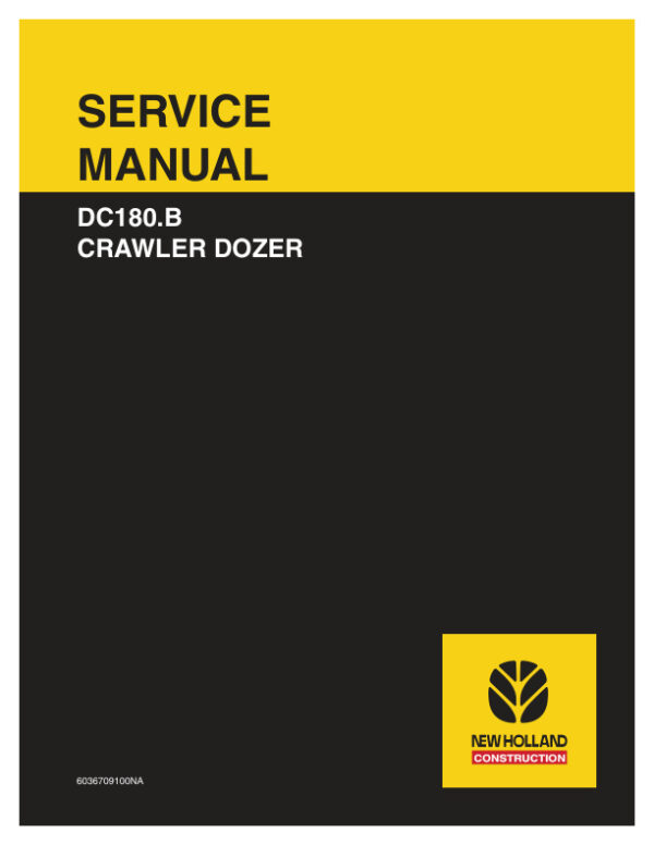 Service manual New Holland DC180.B Crawler Dozer | 6036709100NA