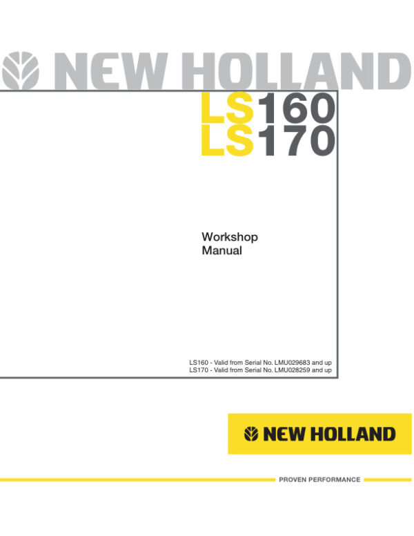 Service manual New Holland LS160, LS170 | 87361507