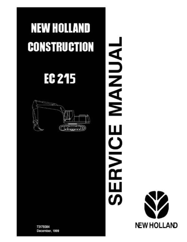 Service manual New Holland EC215 Excavator | 73179384
