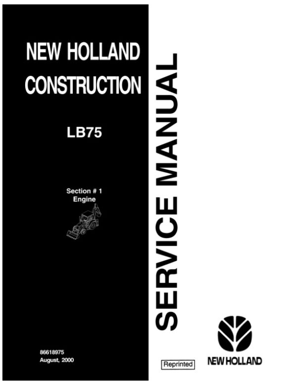 Service manual New Holland LB75 | 86618975