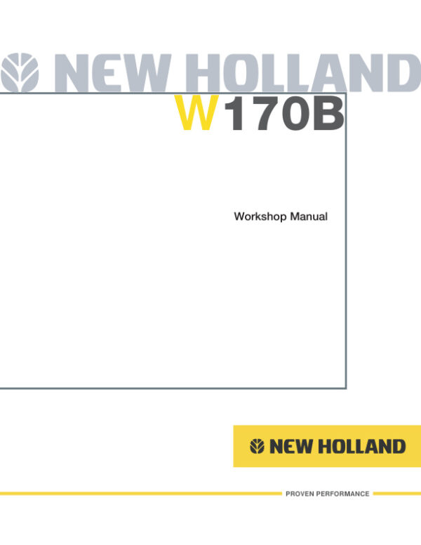Service manual New Holland W170B | 87614924