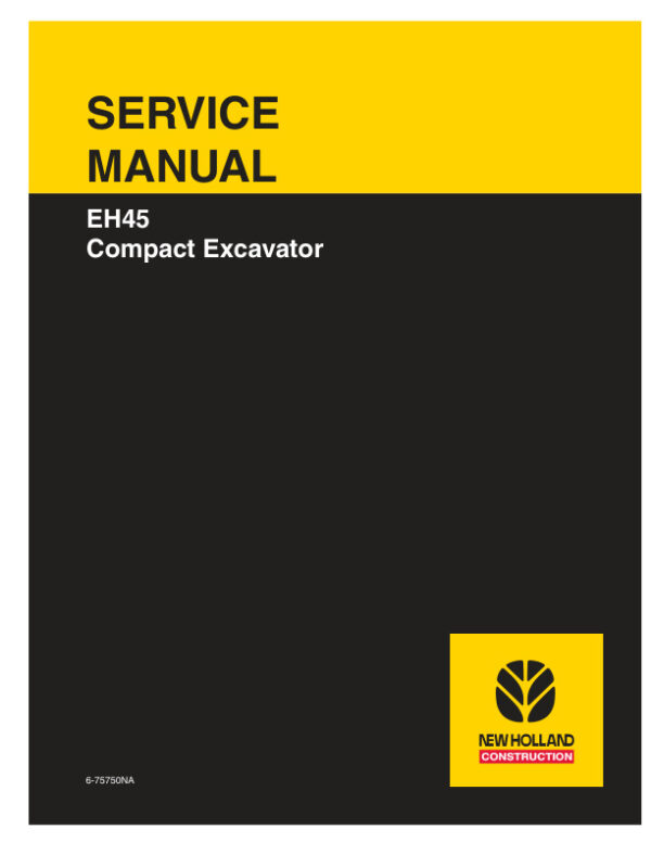 Service manual New Holland EH45 Compact Excavator | 6-75750