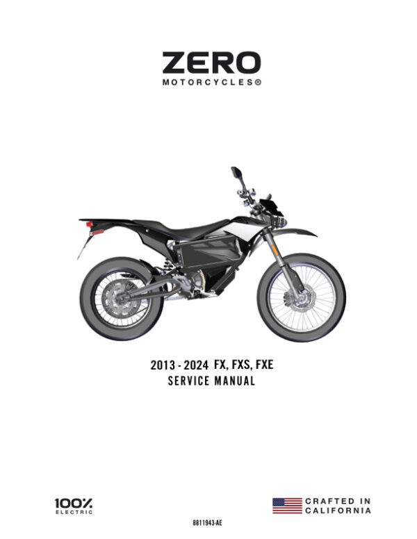 Service manual Zero Motorcycles FX, FXS, FXE 2013-2024 | 8811943-AE