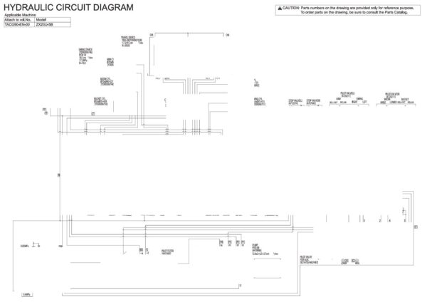 Electrical & Hydraulic Circuit Diagram Hitachi ZX20U-5A, ZX20U-5B | TACG90-EN-00 (2020.03.06)