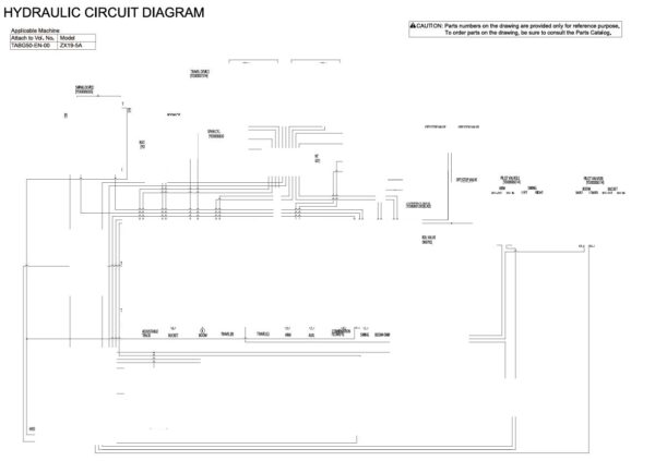 Electrical & Hydraulic Circuit Diagram Hitachi ZX19-5A | TBG50-EN-00 (2016.05.31)