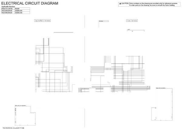 Electrical & Hydraulic Circuit Diagram Hitachi ZX26U-5A | TACC90-EN-00 (2017.11.08)